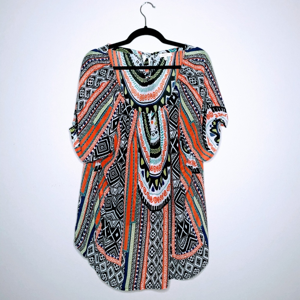 💍 Halo Womens Plus Size Print Short Sleeve  1X